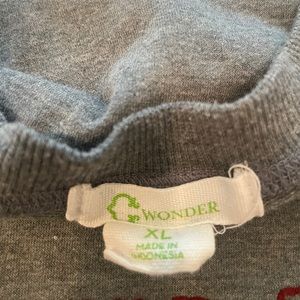 Sweater - gray with red lettering size XL